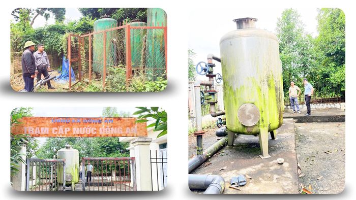 Một số công trình cấp nước sinh hoạt ở xã Đông Cuông do được xây dựng từ nhiều năm nên công nghệ lọc đã lạc hậu.