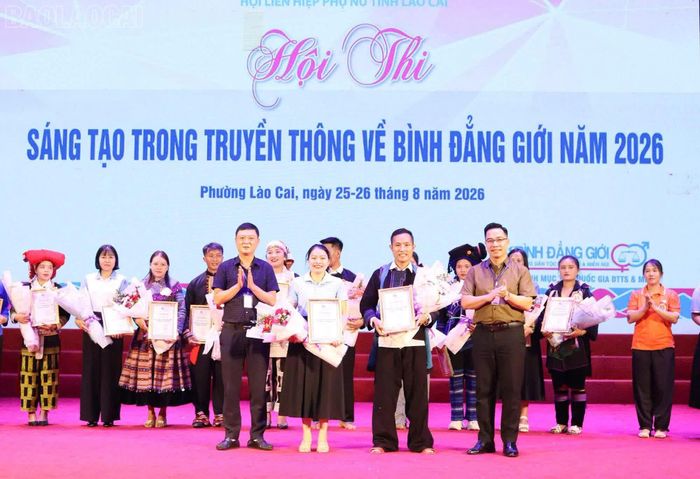 Hội Liên hiệp Phụ nữ xã Mường Khương đoạt giải Nhì Hội thi Sáng tạo trong truyền thông về bình đẳng giới năm 2026.