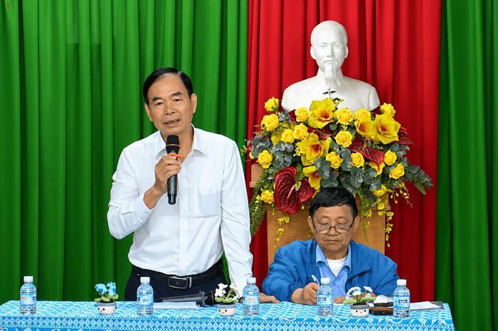 Ông Đặng Văn Thanh, Phó Chủ tịch Thường trực Liên hiệp hội về Người khuyết tật Việt Nam phát biểu tại buổi làm việc