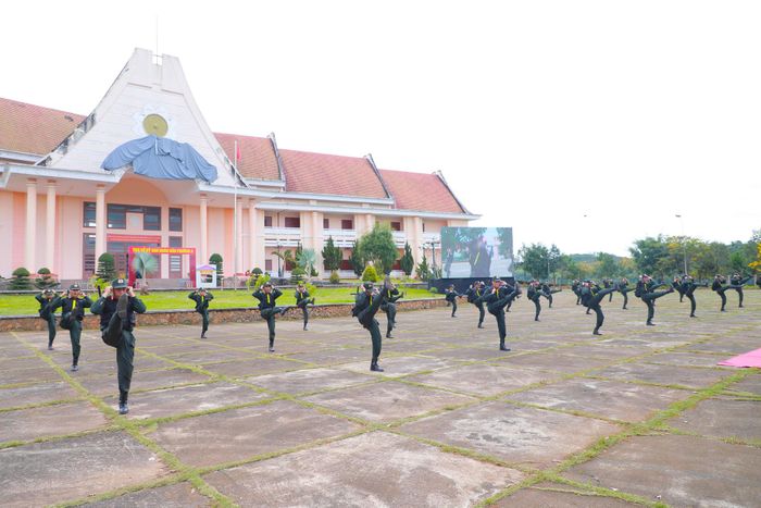 Biểu diễn võ thuật Công an nhân dân Việt Nam