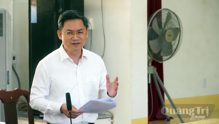 Thành viên đoàn công tác phát biểu tại buổi làm việc - Ảnh: N.M