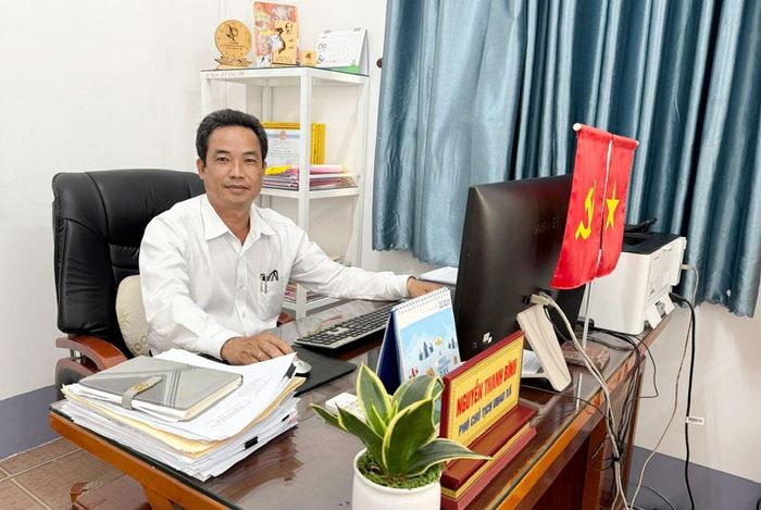 Ông Nguyễn Thanh Bình - Phó chủ tịch UBND xã Mỹ Đức (ảnh: Chung Thắng)