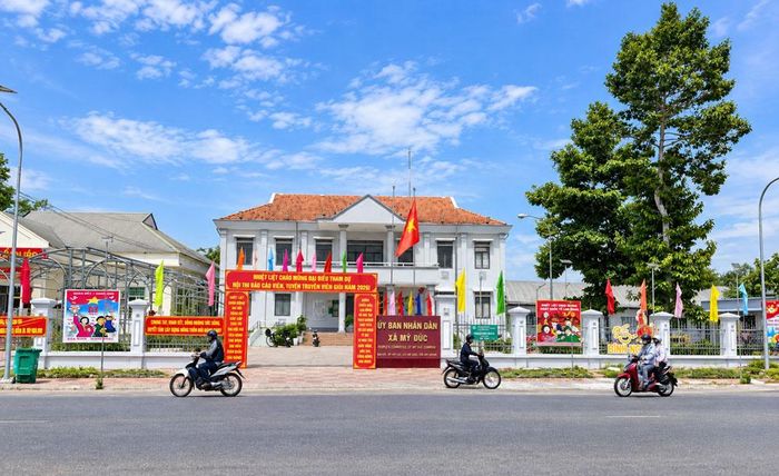 Trung tâm hành chính xã Mỹ Đức, An Giang (Ảnh: Chung Thắng)