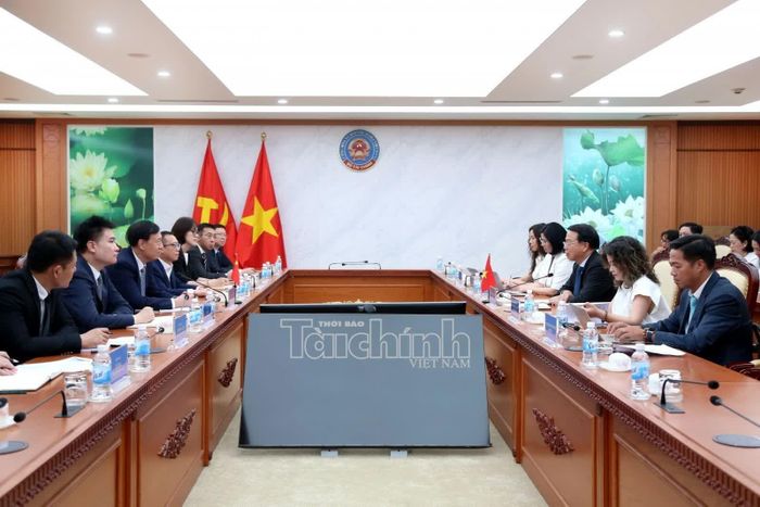 Quang cảnh buổi tiếp. Ảnh: Đức Minh