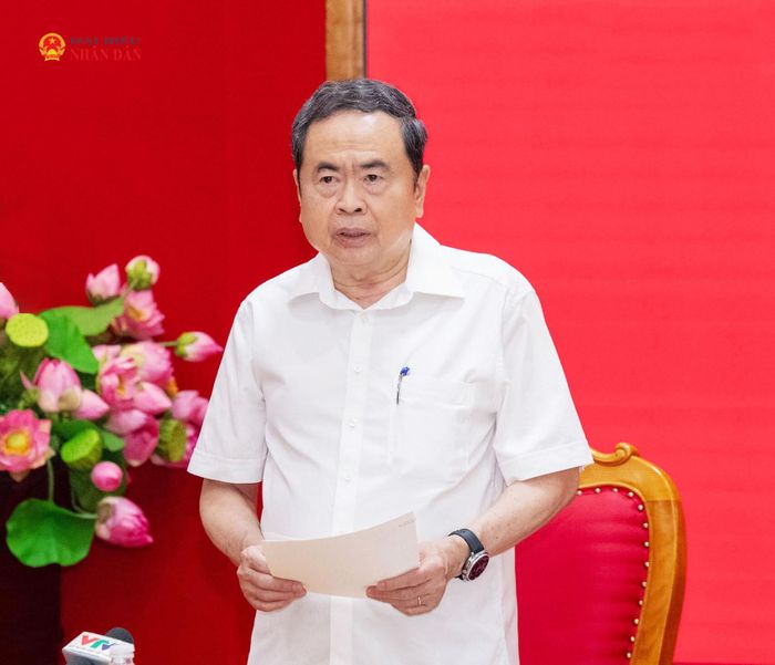 Chủ tịch Quốc hội Trần Thanh Mẫn phát biểu tại hội nghị