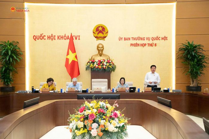 Phó Chủ tịch Quốc hội Nguyễn Hồng Diên điều hành nội dung thảo luận