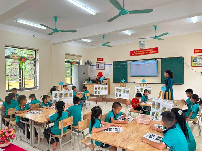 Học sinh Trường Tiểu học Thần Sa (Thái Nguyên) bắt đầu năm học mới 2026-2027. Ảnh: Trường Tiểu học Thần Sa