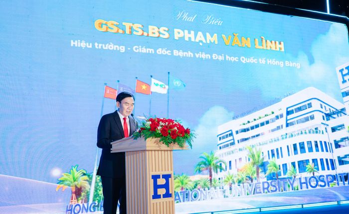 GS.TS.BS. Phạm Văn Lình, Hiệu trưởng HIU kiêm Giám đốc HIU Hospital phát biểu