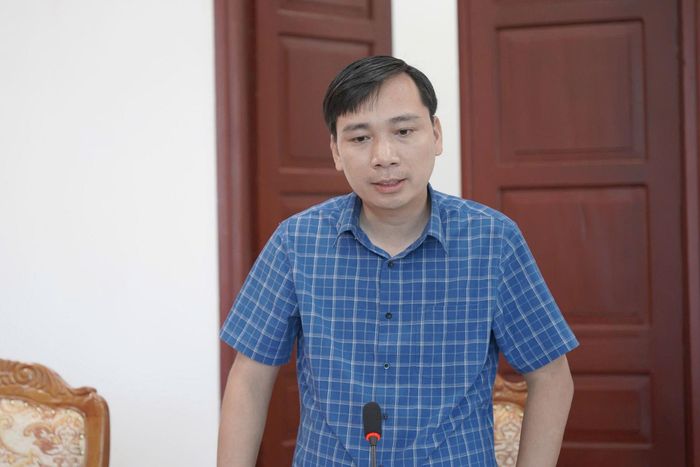 Phó Chủ tịch UBND xã Bình Lư Trần Như Hợp giải trình, làm rõ các ý kiến của Đoàn giám sát Ảnh: Mai Sùng