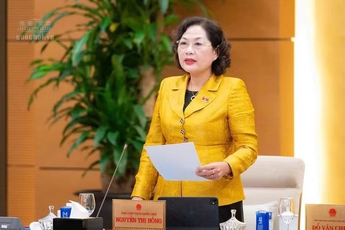 Phó Chủ tịch Quốc hội Nguyễn Thị Hồng.