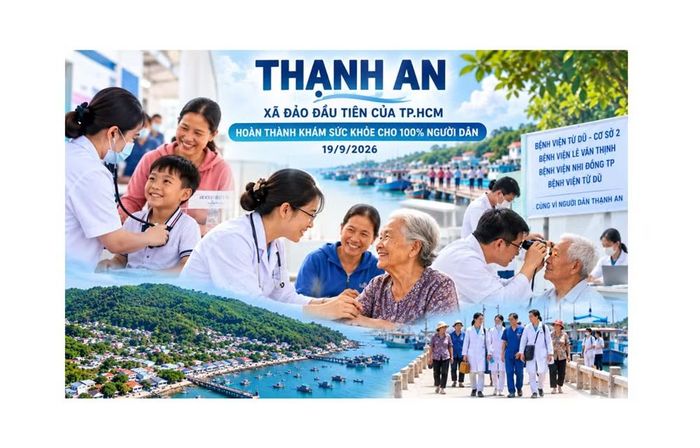 Xã Thạnh An là xã đầu tiên của TP Hồ Chí Minh hoàn thành khám sức khỏe cho 100% người dân.