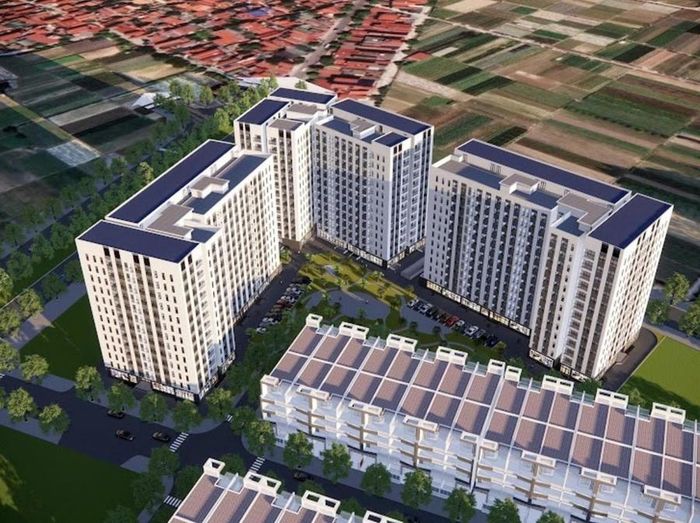 Phối cảnh dự án Khu nhà ở Minh Đức, xã Mê Linh, TP Hà Nội. (Ảnh: Nhà đẹp Thủ đô)