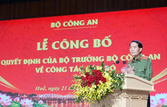 Thượng tướng Lê Quốc Hùng, Thứ trưởng Bộ Công an phát biểu chỉ đạo