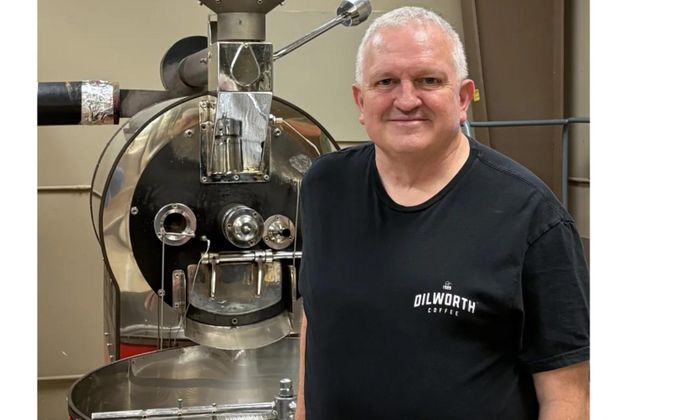 Jeff Vojta, CEO của Dilworth Coffee. Công ty đang lao đao vì cuộc chiến ở Iran - Ảnh: Dilworth Coffee