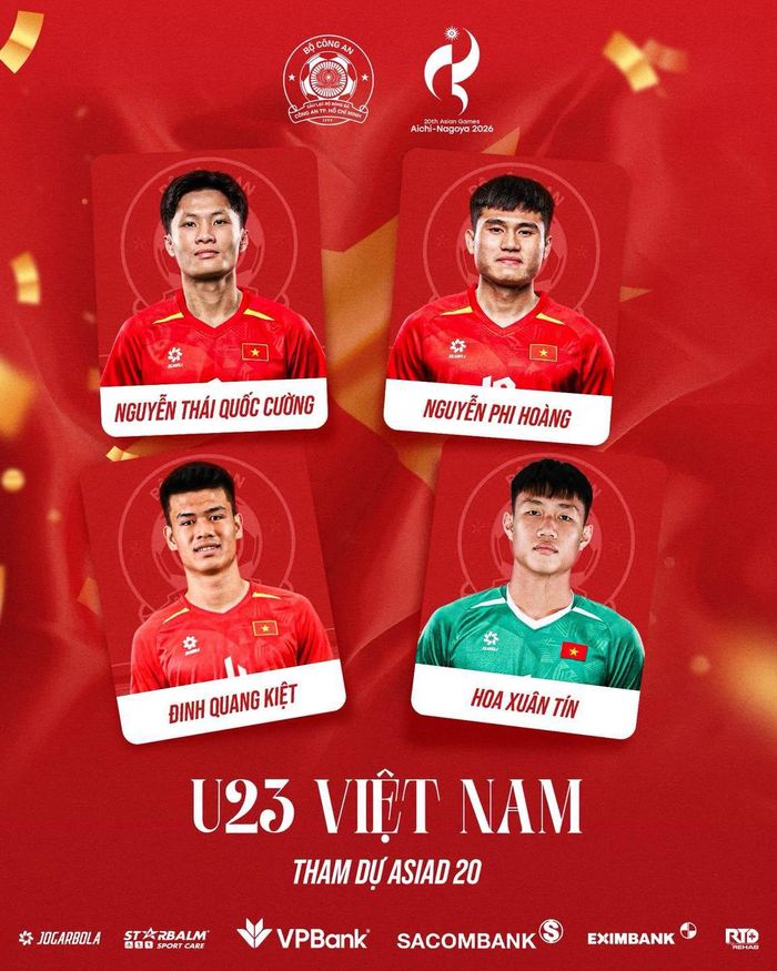 Những cầu thủ CLB Công an TPHCM được gọi lên ĐTQG và U23