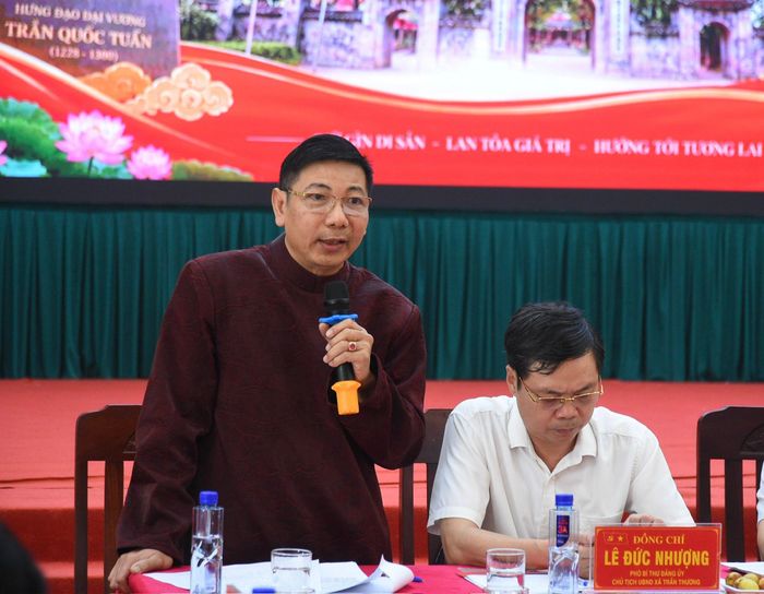 Nhà biên kịch, Thạc sĩ Lê Thế Song, tác giả kịch bản kiêm Tổng đạo diễn chương trình “Dấu thiêng muôn đời - Sáng ngời di sản”. Ảnh: Thành Công
