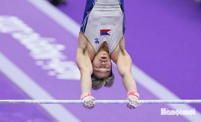 Carlos Yulo là một trong những niềm hy vọng huy chương lớn nhất của đoàn Philippines tại ASIAD 20. Ảnh: Bùi Lượng