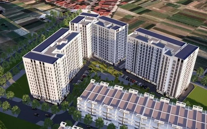 Phối cảnh dự án khu nhà ở xã hội Minh Đức.