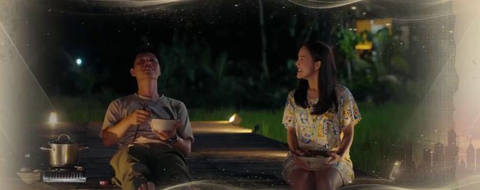 Phương và Khánh có những phút giây vui vẻ bên nhau. Ảnh VTV