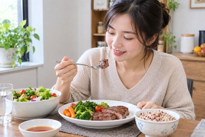 Ăn thịt đỏ nhiều gây ung thư đại tràng là thông tin khiến không ít người lo lắng. Ảnh minh họa nguồn AI