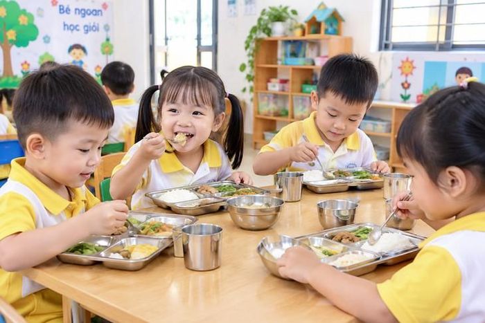 Xây dựng chế độ ăn đầy đủ, cân đối, đa dạng và phù hợp với nhu cầu dinh dưỡng theo từng lứa tuổi. Ảnh minh họa (AI)
