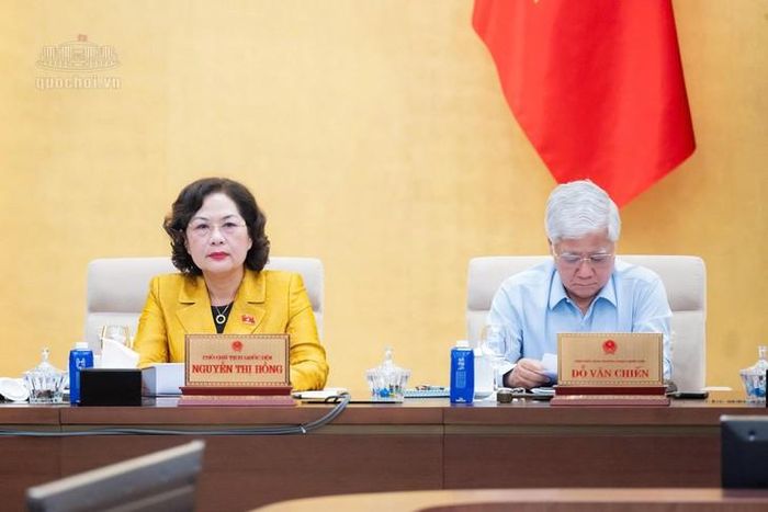 Các Phó Chủ tịch Quốc hội tại Phiên họp. Ảnh: Media Quốc hội