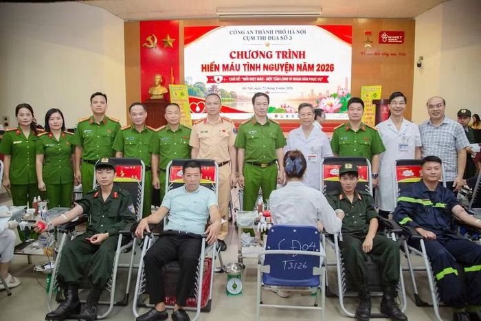 Sự phối hợp chặt chẽ giữa Công an TP Hà Nội và Viện Huyết học – Truyền máu Trung ương góp phần khắc phục tình trạng thiếu máu điều trị