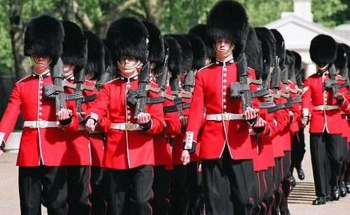 Các đơn vị Foot Guards vừa thực hiện nhiệm vụ chiến đấu, vừa đảm nhận nhiệm vụ bảo vệ các cung điện hoàng gia.