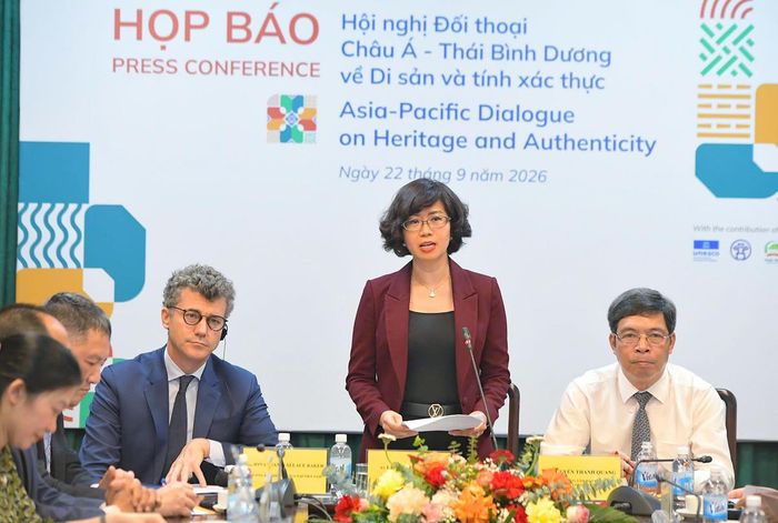 Phát biểu tại họp báo, bà Lê Thị Hồng Vân, Tổng Thư ký Ủy ban quốc gia UNESCO Việt Nam khẳng định: Hội nghị Đối thoại châu Á - Thái Bình Dương về Di sản và tính xác thực là diễn đàn để các nước châu Á Thái Bình Dương đưa ra quan điểm của mình, đưa ra quan điểm của khu vực, chia sẻ cùng với cả cộng đồng.
