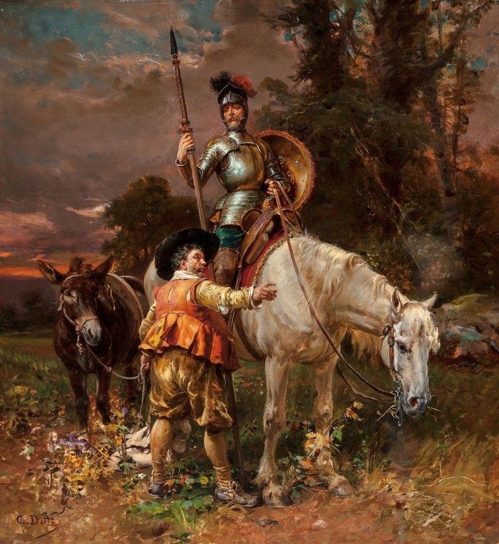 Nhiều tác phẩm vào thế kỷ XVII, như Don Quixote, cho rằng sách là một điều nguy hiểm. Ảnh: Cesare Augusto Detti. 