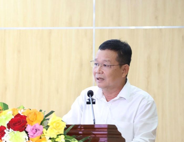Ông Trần Thanh Tùng, Phó Giám đốc Quỹ Phòng bệnh, Bộ Y tế phát biểu tại Lễ phát động