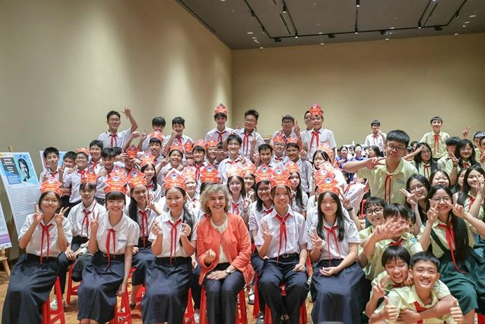 Rất đông các em học sinh tham gia chương trình
