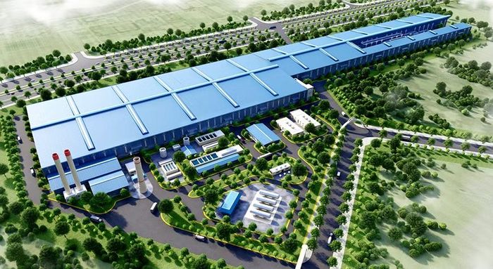 Phối cảnh dự án Nhà máy sản xuất ray và thép đặc biệt Hòa Phát Dung Quất. (Ảnh: NGHI NGUYỄN)