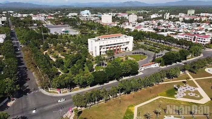 Một góc khu vực thành phố Tam Kỳ, tỉnh Quảng Nam (cũ), nay là khu vực phường Bàn Thạch, thành phố Đà Nẵng. (Ảnh: ANH QUÂN)