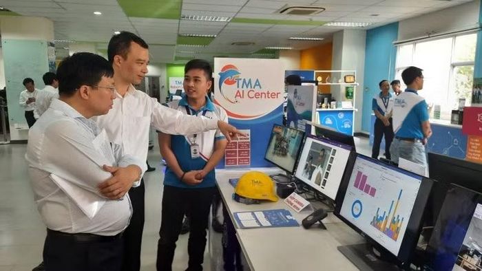 Doanh nghiệp tại Công viên phần mềm Quang Trung, Thành phố Hồ Chí Minh giới thiệu các giải pháp công nghệ 4.0. (Ảnh: CTV)