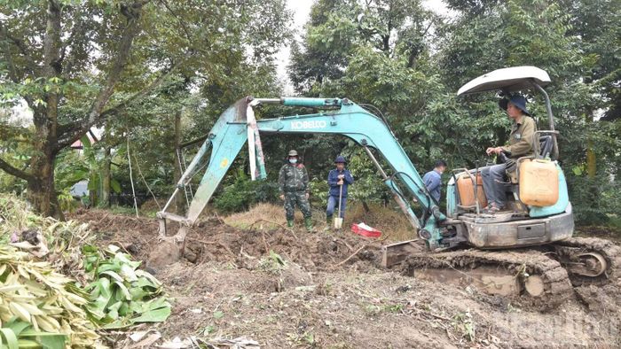 Lực lượng Đội K91 tiếp tục tìm kiếm, quy tập hài cốt liệt sĩ tại khu vực này. (Ảnh: NGUYỄN SỰ)