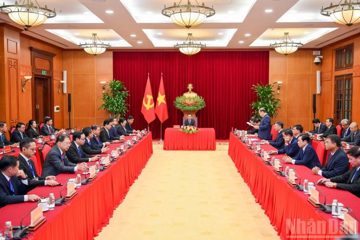 Quang cảnh cuộc tiếp.