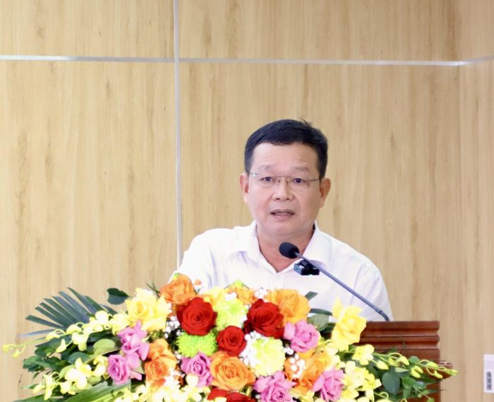   Ông Trần Thanh Tùng, Phó giám đốc Quỹ Phòng bệnh, Bộ Y tế phát biểu. 