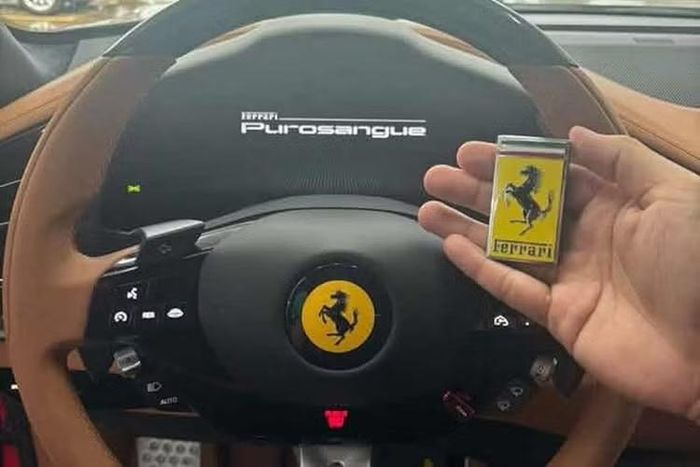 Vô lăng xe có núm chuyển chế độ lái quen thuộc Mannetino của Ferrari, cùng nhiều nút bấm khác. Nhưng dù mang dáng SUV và có hệ dẫn động 4 bánh, đừng mong tìm được chế độ lái địa hình ở đây. Khách hàng có thể lựa chọn giữa nhiều sự kết hợp của da, Alcantara và trang trí bằng sợi carbon. Mui bằng sợi carbon cũng là tiêu chuẩn, với tuỳ chọn mui kính đổi màu bằng điện.