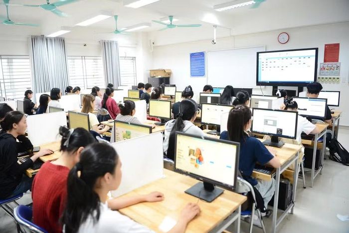 Giờ học tại Trường Đại học Sư phạm (Đại học Huế).