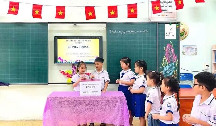 Qua đợt vận động, học sinh hiểu thêm về tình thương yêu, lòng nhân ái.
