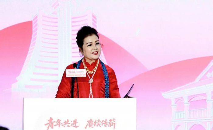 NSND Lệ Ngọc, Phó Viện trưởng Viện Nghiên cứu bảo tồn và Phát huy văn hóa dân tộc Việt Nam, phát biểu tại chương trình. (Nguồn: BTC)