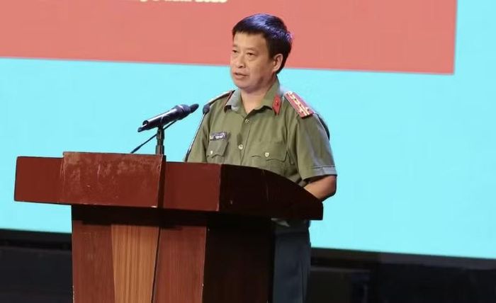 Đại tá Nguyễn Thanh Bình, Phó Cục trưởng Cục Truyền thông CAND, Tổng Biên tập Báo Công an nhân dân. Ảnh: LĐ