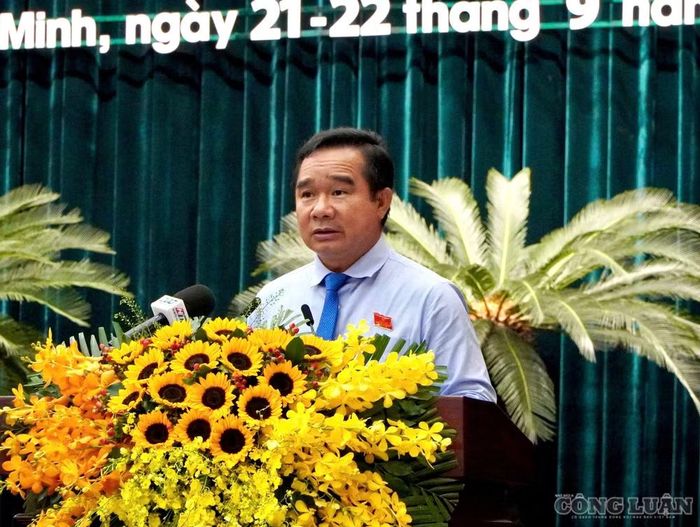 Chủ tịch UBND TPHCM Nguyễn Văn Được phát biểu tại kỳ họp.