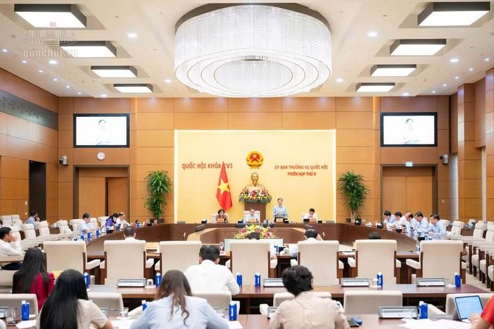 Phiên họp thứ 6 của Ủy ban Thường vụ Quốc hội, chiều 22/9 (ảnh QH).