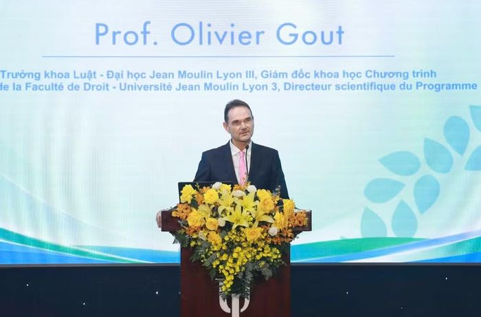 GS. Olivier Gout, Trưởng khoa Luật, Đại học Jean Moulin Lyon 3. (Ảnh: BTC)