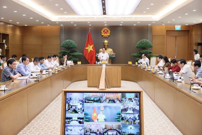 Phó Thủ tướng Chính phủ Lê Tiến Châu chủ trì cuộc họp. (Ảnh: VGP)