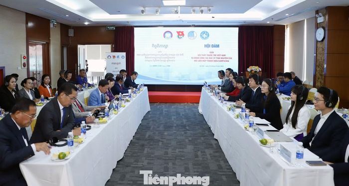 Quang cảnh buổi hội đàm. Ảnh: Đăng Hải