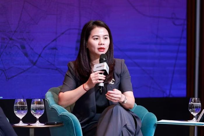 Bà Hoàng Thu Hằng - Phó Cục trưởng Cục Quản lý Nhà và Thị trường bất động sản, Bộ Xây dựng. Ảnh: VNB.