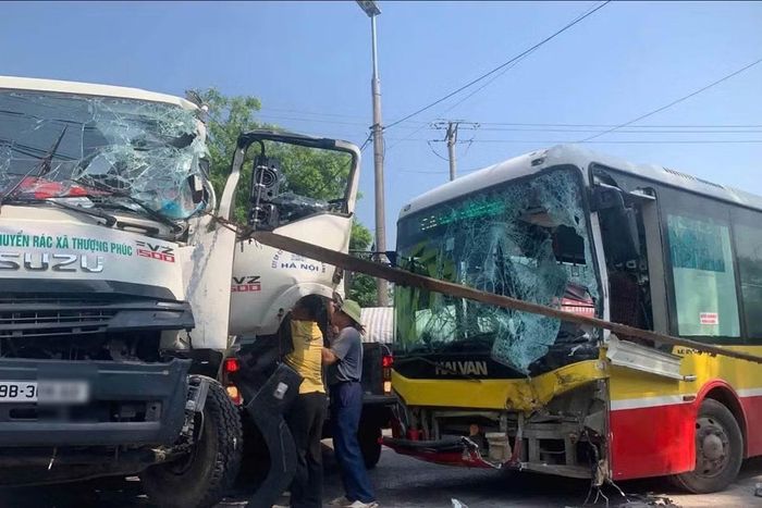 Hiện trường vụ tai nạn.